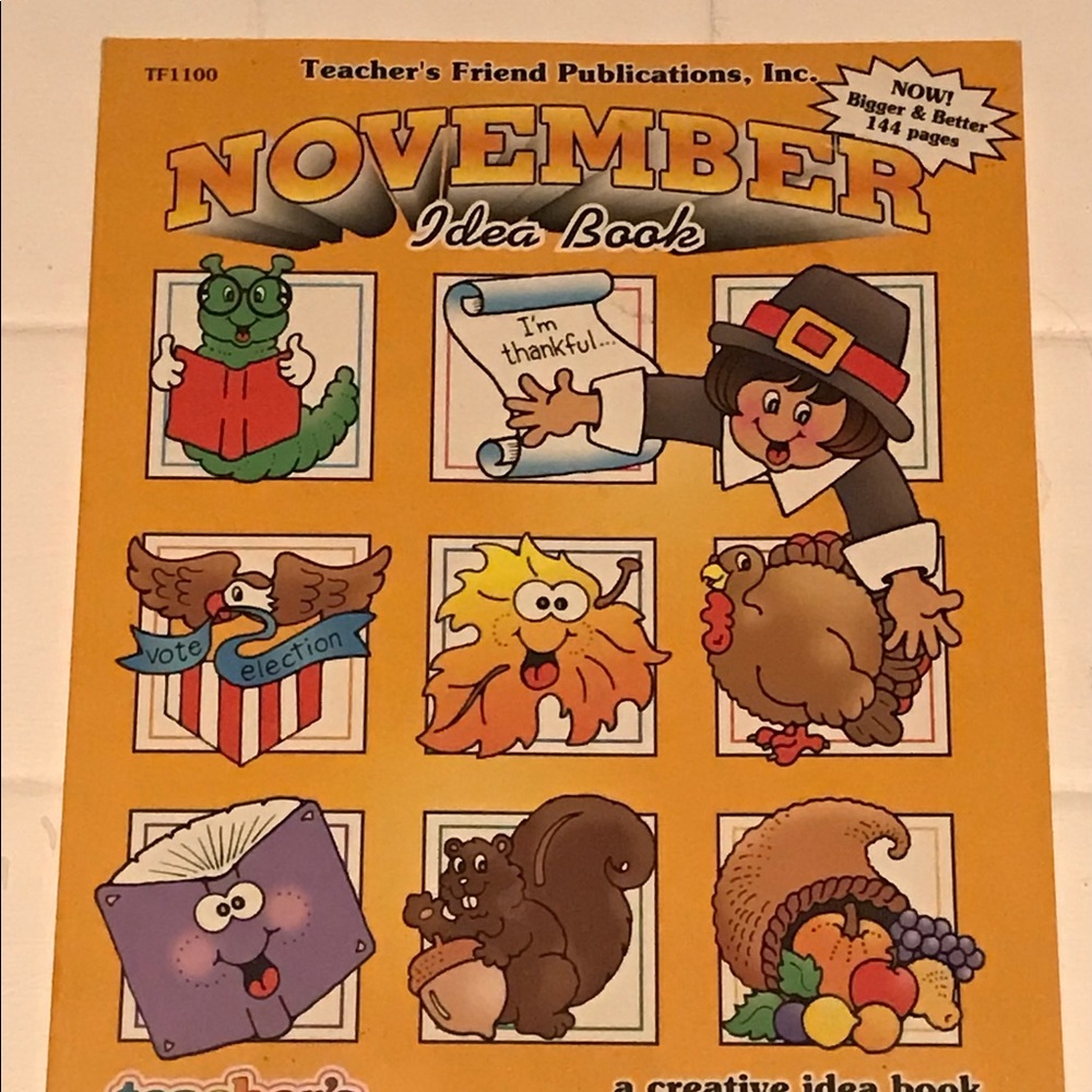 November Idea Book for Teachers Homeschoolers Activities, Games, Color Sheets